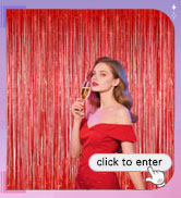 red birthday decorations