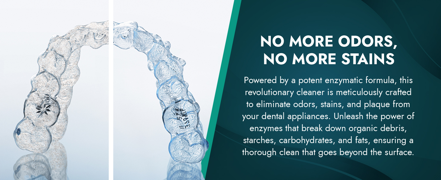 retainer cleaner ultrasonic cleaning solution machines dentures mouthguard aligners night guard
