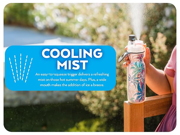 O2Cool Mist N Sip Cooling Mist Family Using Misting Function