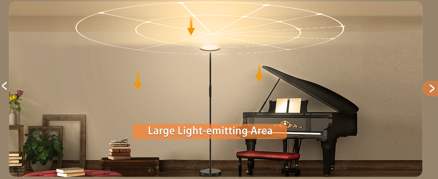 bright floor lamps for living room