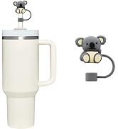 Koala Silicone Straw Cover for 10mm Straw Covers Cap, Animal straw Caps for Stanley Tumbler – Com...