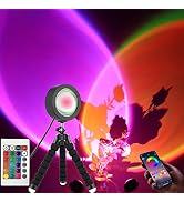 Projection lamp, Tripod LED sunset projection lamp,16 color sunset projection lamp, mobile phone ...