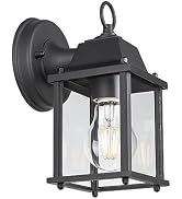 LIT-PaTH Outdoor Wall Lantern, Wall Sconce as Porch Lighting Fixture, E26 Base, Aluminum Housing ...