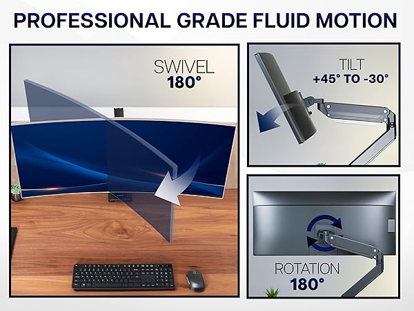 Single Pneumatic Arm Mount