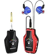 KIMAFUN Wireless in Ear Monitor System, Personal Wireless IEM System Earphone for Musicians, Sing...