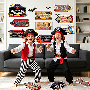 pirate party sign decor