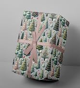 RiukRaiu Funny Christmas Wrapping Paper for Kids Adults - Muscular Santa and Reindeer, Red/Green ...