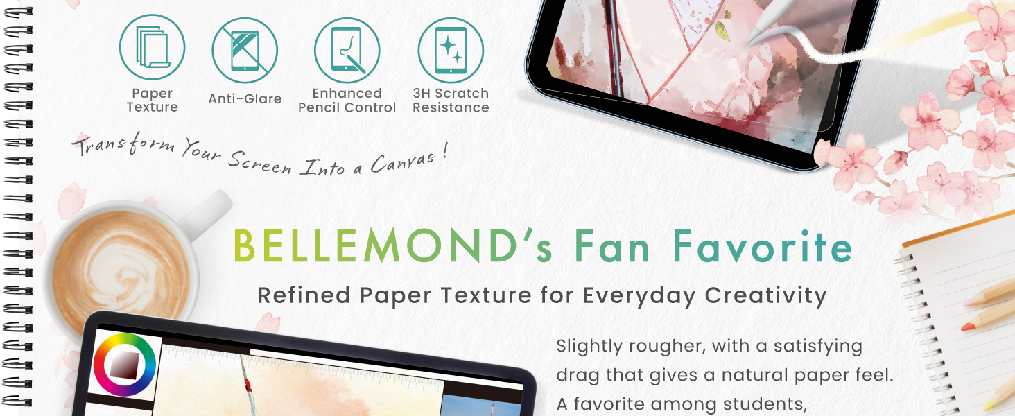 The original paper screen protector, BELLEMOND's fan favorite.