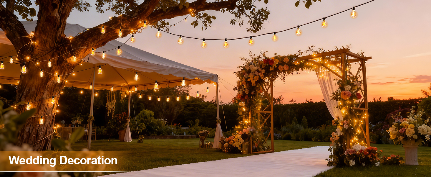 outdoor string lights waterproof