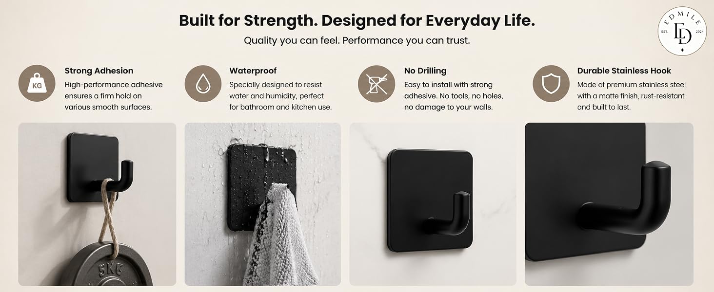 adhesive hooks