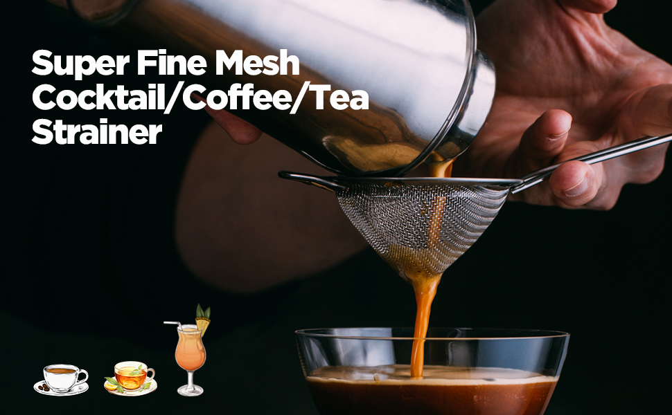 Super Fine Mesh Cocktail/Coffee/Tea Strainer