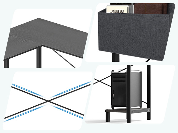 corner desk computer desk black l shaped desk pc desk