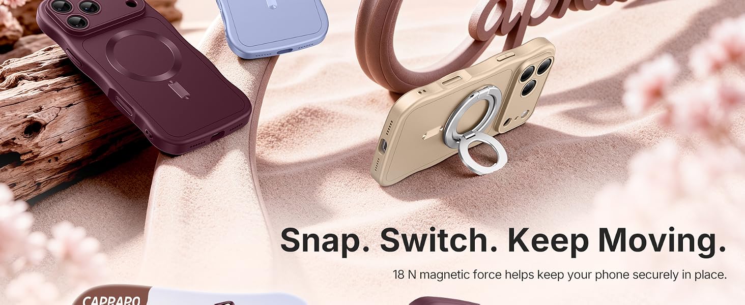 For iPhone 18 Pro 17 Pro Case Compatible with MagSafe Wavy Shockproof Slim Durable Drop Protection