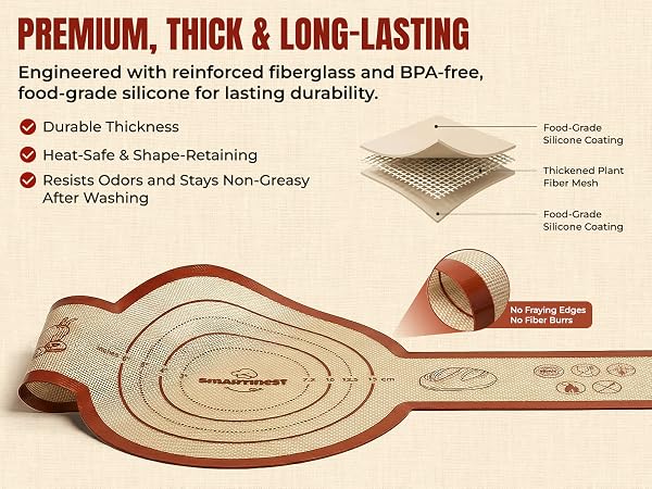 Engineered with reinforced fiberglass and BPA-free, food-grade silicone