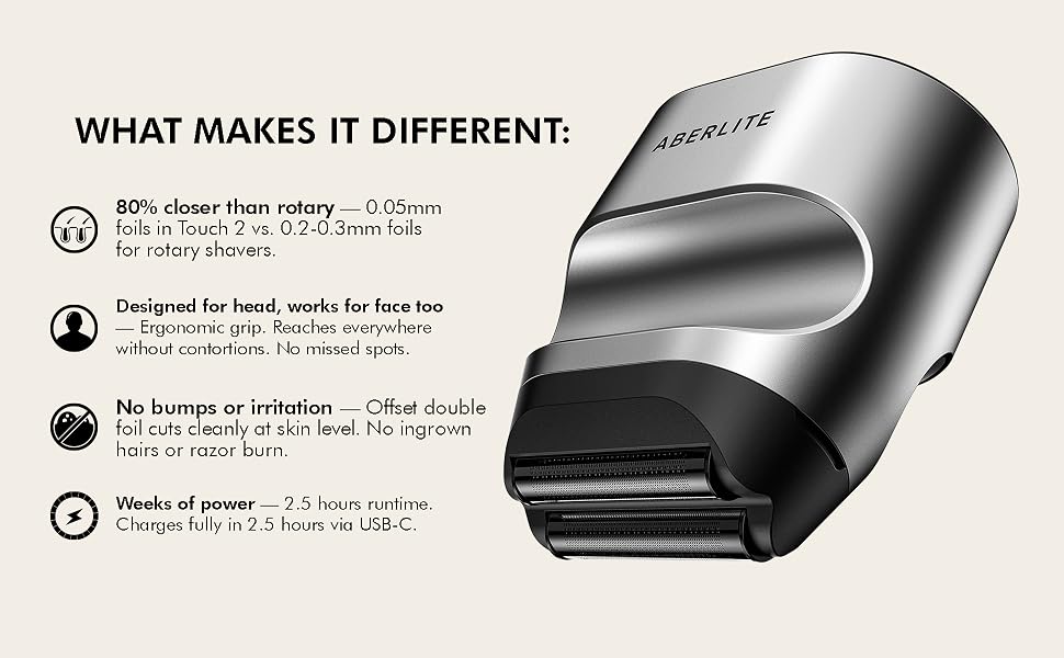 foil shaver features