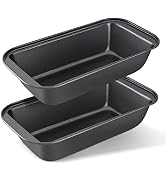 KITESSENSU Carbon Steel Nonstick Loaf Pan with Easy Grips Handles for Baking Homemade Bread, Brow...