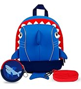 yisibo Lightweight Toddler Backpack with Safety Leash for Kids Boys Girls by Neoprene for Prescho...