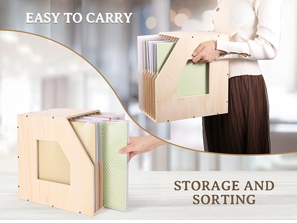 12x12 Paper Storage Organizer