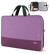 Ytonet Laptop Sleeve Case 15.6 Inch, Slim Water Resistant TSA Carrying Case with Handle, Durable ...