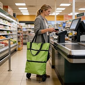Haul 33 lbs with Ease: Engineered with reinforced bottom and frame.