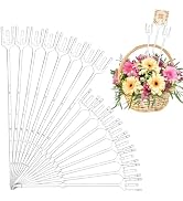 ZOOFOX 150 Pieces Floral Pick Card Holder, Clear Gift Card Holder, Fork-Shaped Straight Head Craf...