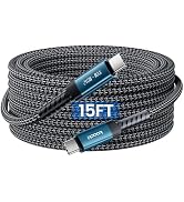 15FT USB C to USB C Cable, 240W Fast Charging, Extra Long Type C Cord | PD 3.1 , Durable Nylon Br...