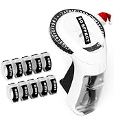 EazeID Label Maker with 10PK Black Tapes, Vintage Manual Embossed Labeler with 3D Embossing Tapes...