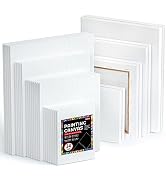 Canvases for Painting, Shuttle Art 34 Pack Multi Sizes Stretched Canvas and Canvas Panels, 5x7”, ...