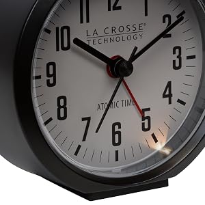 Lacrosse, la crosse, 617-710B, analog alarm, atomic analog, alarm clock, self set, DST