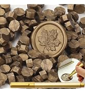 300pcs Antique Sealing Wax Beads for Wax Stamp, YOLAKIS Octagon Wax Seal Beads Seal Pellets Refil...