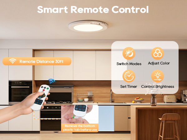rechargeable ceiling light with remote