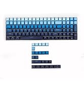 108 122 Double Shot Backlit Moonrise Keycaps PBT Shine Through OEM Profile Keycap for MX Mechanic...