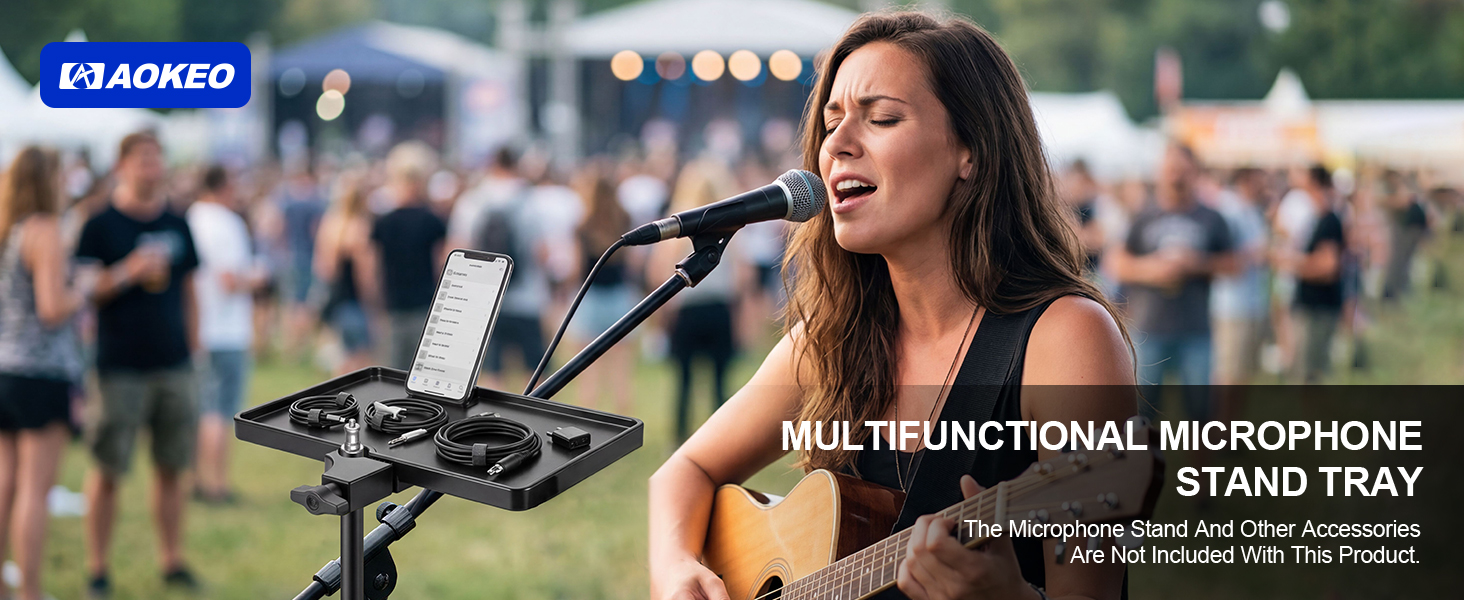 Microphone Stand Tray