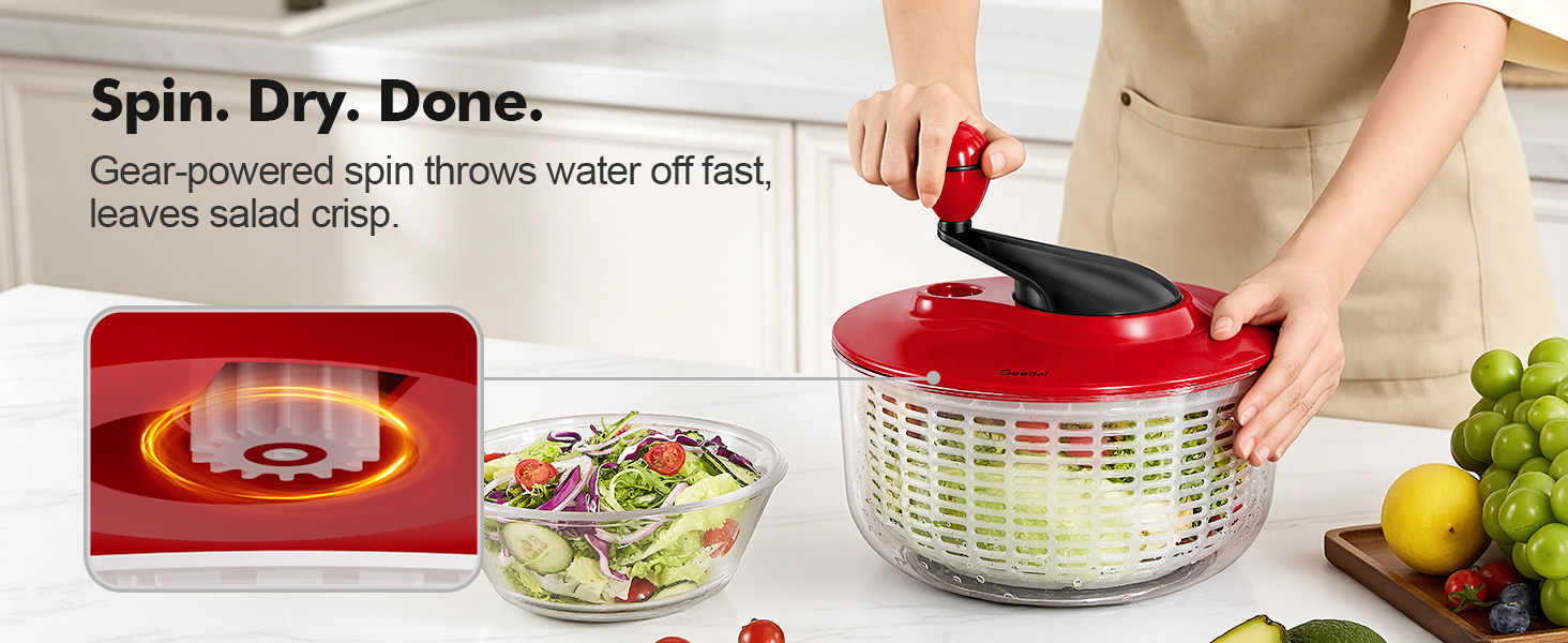 salad spinner lettuce spinner spin water fast