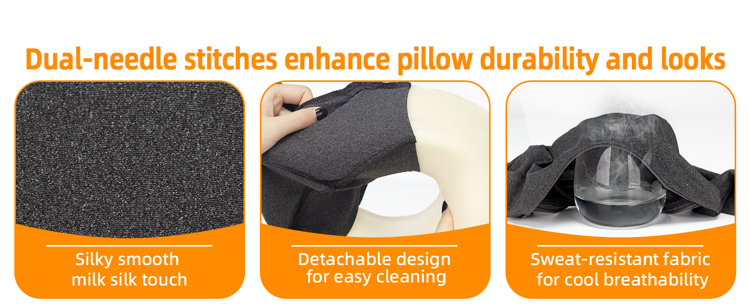 Neck Pillow Airplane Travel Set Pure Memory Foam Travel Neck Plane for Long Flights Essentials