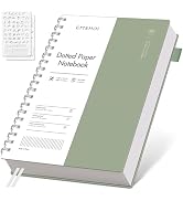 EMSHOI Spiral Notebook B5 Bullet Dotted journal, Dotted Grid Notebook with 300 Pages, 100gsm Thic...
