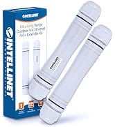 Intellinet Ultra Long Range Outdoor Fast Ethernet PoE+ Extender Kit -2 Units Send Power & Data up...