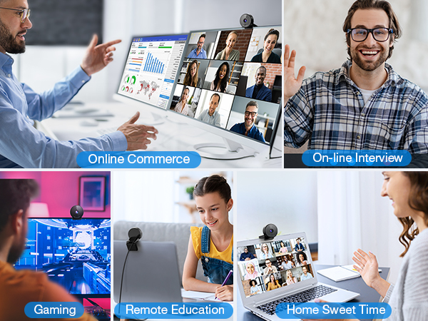 Multiple Using Scenes EMEET C950 USB Webcam