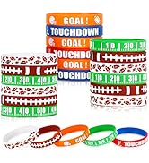 Gatherfun Football Wristband Silicone Bracelets Sport Themed Party Accessories Gift for football ...