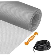 Window Screen Replacement Kit Durable 36" x 90" Polyester Mesh with Tool | Window Screen Mesh Rol...