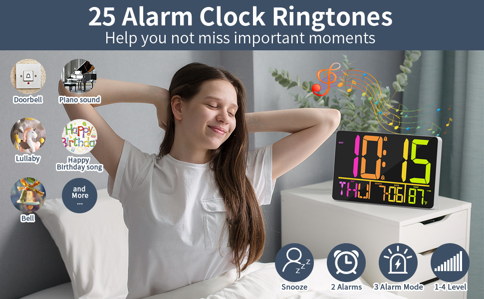 digital clock large display