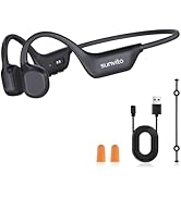 sunvito Bone Conduction Headphones, Open Ear Bluetooth 6.0 Headphones with Mic, Lightweight Wirel...