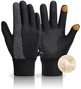 GXCROR Winter Gloves Women Men Ski Snow Gloves Liner Thermal Warm Fleece Touch Screen