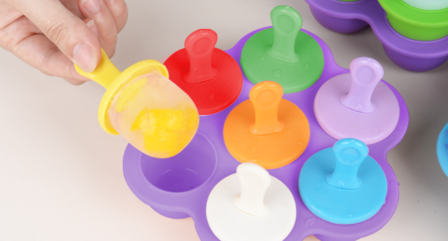 Silicone Popsicle Molds pop baby cube mini children Kids Ice Pop Molds Ice Cream Mould