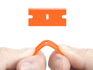 plastic razor blade scraper
