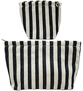 getgto 2 Pcs Makeup Bags, Large Cosmetic Bag Travel Toiletry Bag Organizer for Women, Embroidery ...
