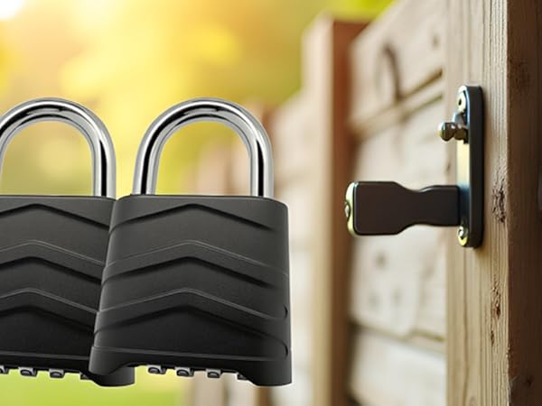 waterproof lock padlocks & hasps yardlock keyless gate lock