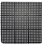 Envelor Interlocking Rubber Floor Mat Restaurant Kitchen Mat Commercial Entrance Door Mat Durable...