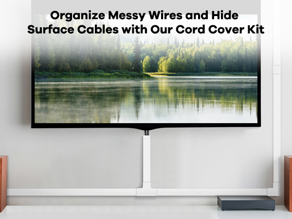 Wall cord cover kit