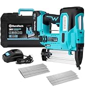 DURATECH 20V Cordless Brad Nailer, 18 Gauge, 2-in-1 Nail/Staple Gun for Upholstery, Carpentry, In...